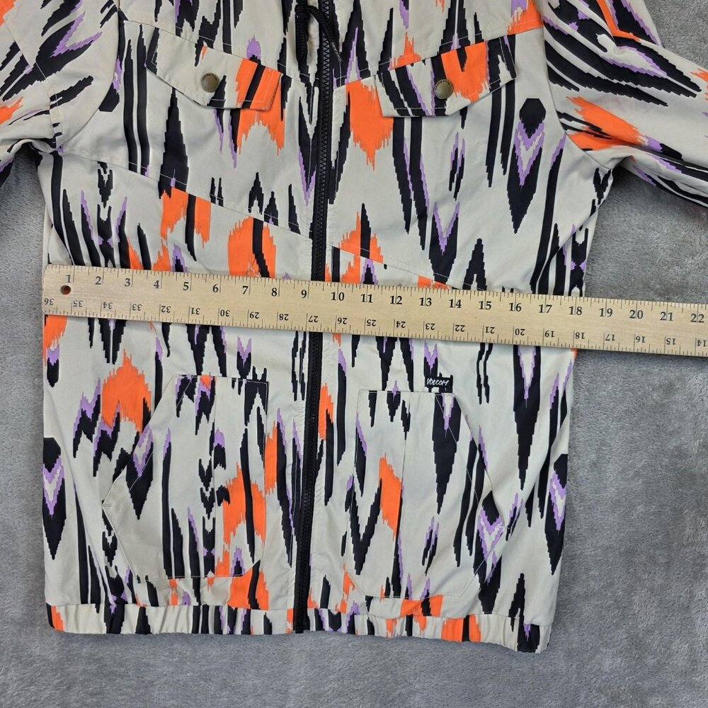 Volcom Jacket Womens Medium Multi Enemy Lines Hoo… - image 5